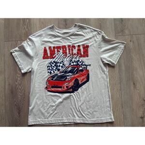 Men’s Cold Crush "American Motors" Race Car Graphic Tee Size Large NWOT